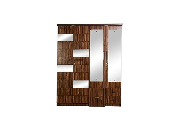 VIVDeal Glassy Rolex 4 Doors Mirror Wardrobe
